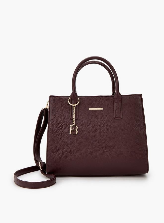 حقيبة يد صلبة بحزام قابل للفصل