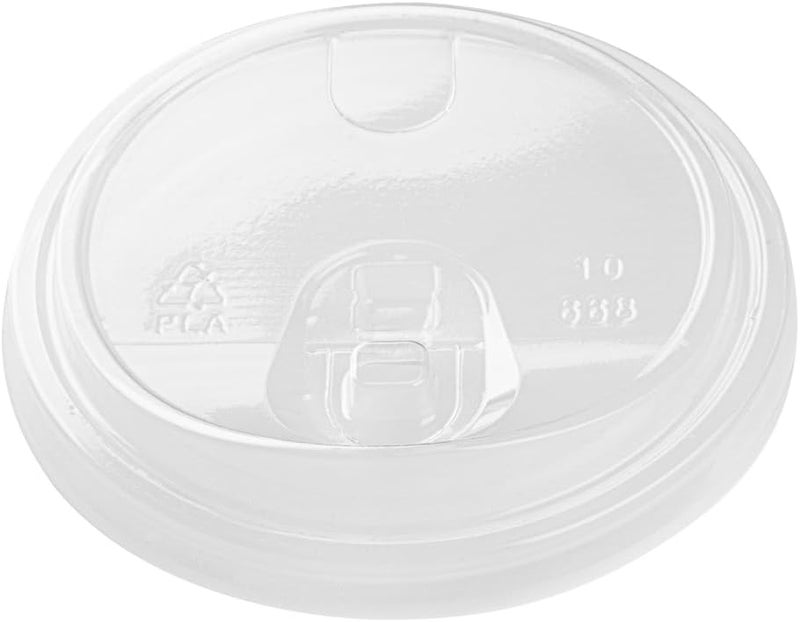Restaurantware LIDS ONLY Sustain Cold Cup Lids 50 Disposable Lids For Cups  Cups Sold Separately Fits 9 12 16 20 And 22 Ounce Cups Clear PLA Plastic Lids With Sip Opening And Straw Hole - Image 1