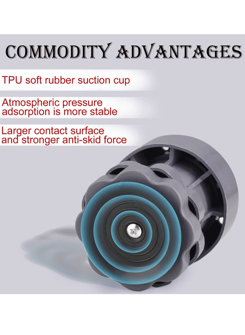 كاست ويف وسادات مقاومة الاهتزاز لدعم غسالة، وسادات قابلة للتعديل لامتصاص الصدمات وتقليل الضوضاء، وسادة قاعدة الغسالة، واقية ضد التحرك، وسادات مطاطية مضادة للانزلاق، مجموعة من 8 - Image 5