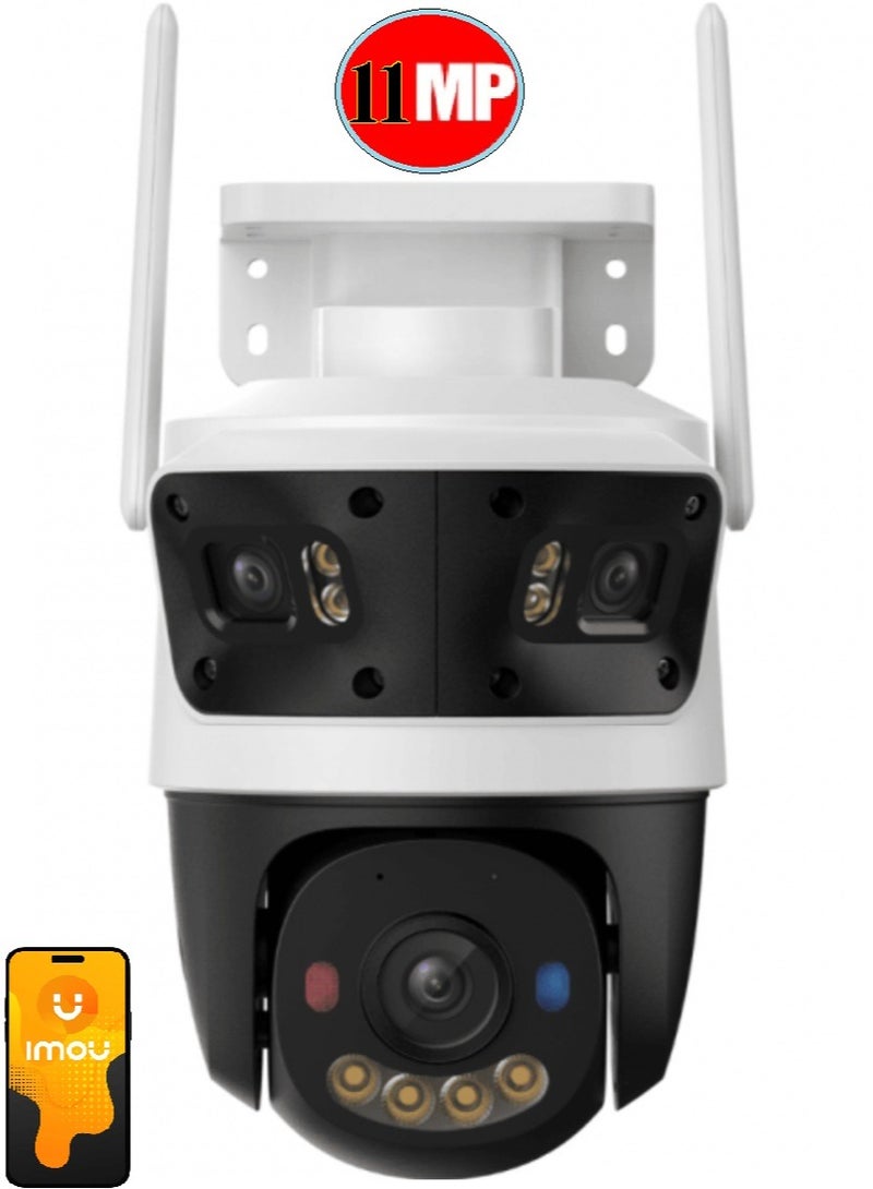 Cruiser Triple Lens 11MP Outdoor Wi-Fi 6 PT Camera – Smart Tracking with Full Color Night Vision, Designed to Deliver Maximum Visibility, Security, and Control for Homes and Businesses (5MP + 3MP + 3MP lenses) - Image 1