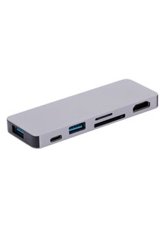 نيبمينينت محول 6 في 1 لموزع USB-C إلى USB 3.0 Type-C رمادي  - Image 1