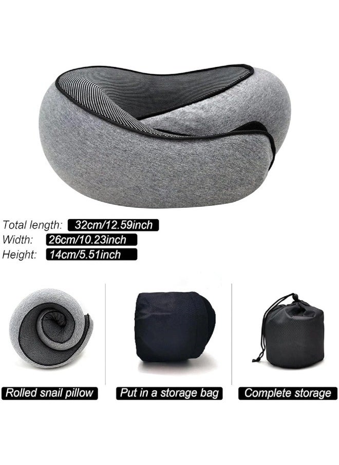 Generic U-Shaped Pillow, Adjustable 100% Pure Memory Foam, New Ergonomic Design, Soft and Comfortable, Full Neck Surround Pillow.  - Image 2