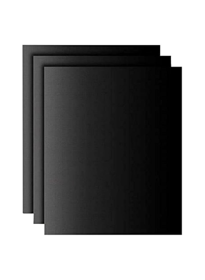 3 قطع من حصيرة الشواء المضادة للالتصاق - يمكن استخدامها كقاعدة صينية للمعجنات والخبز في الفرن - تتحمل درجة الحرارة المرتفعة، صحية وآمنة تماما لجميع أنواع الطعام - 15.7x13 بوصة - Image 1