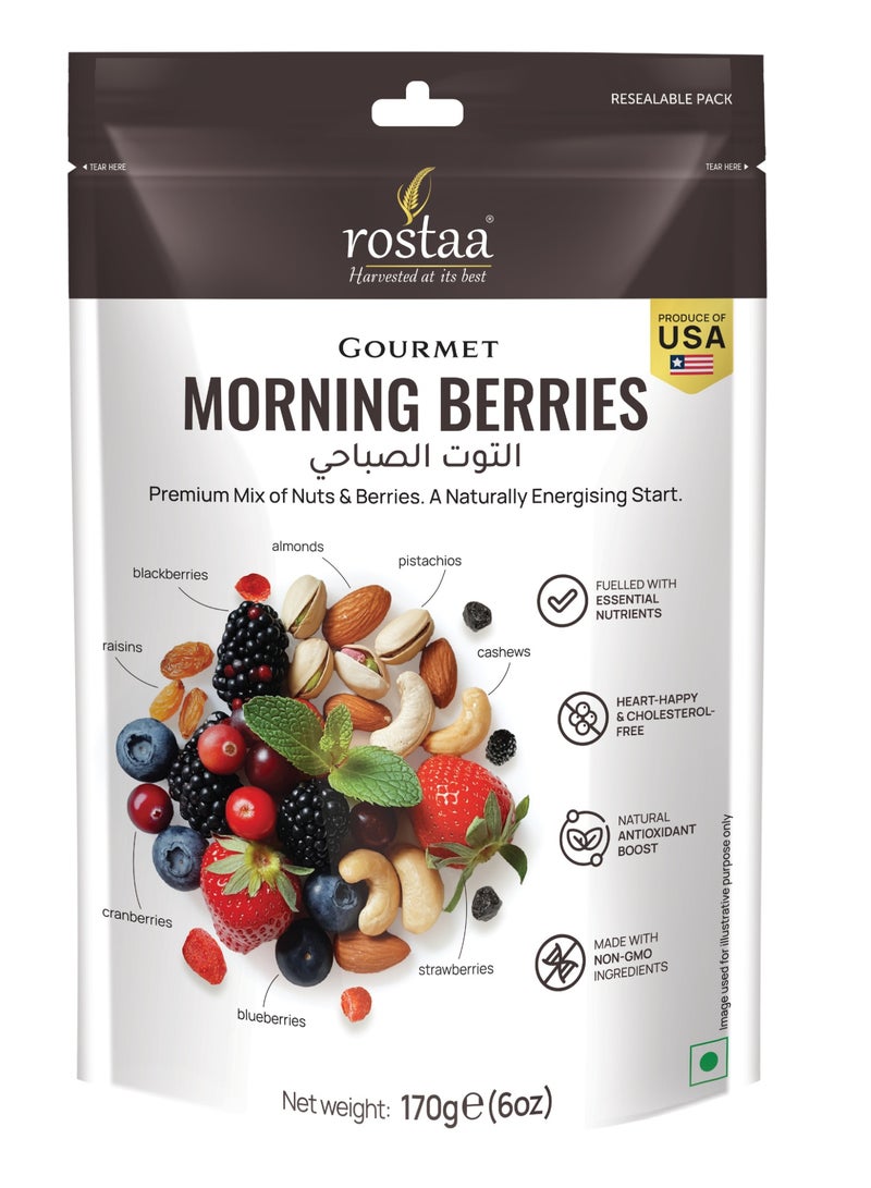 Rostaa Morning Berries 170g – Nutritious Dried Berry Mix for Breakfast & Energy - Image 1