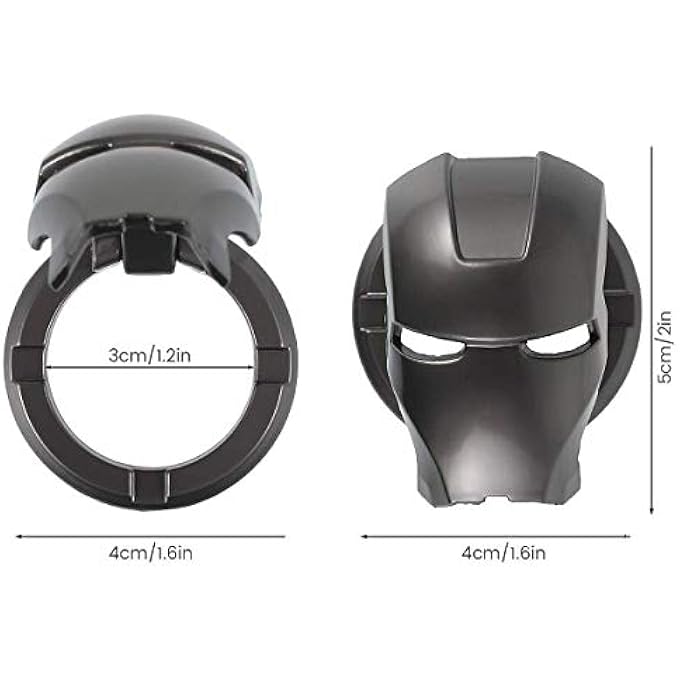 شواي غطاء زر بدء تشغيل المحرك وإيقافه، غطاء دفع مضاد للخدش، حلقة زخرفية عالمية، زر OneKey غير قابل للتشوه، مضاد للخدش، مناسب لمعظم موديلات ملحقات السيارة الداخلية - Image 2