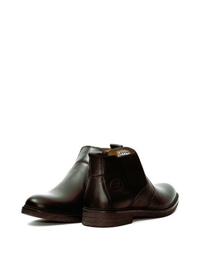 Levent Genuine Leather Men Chelsea Boot - Brown - Image 1