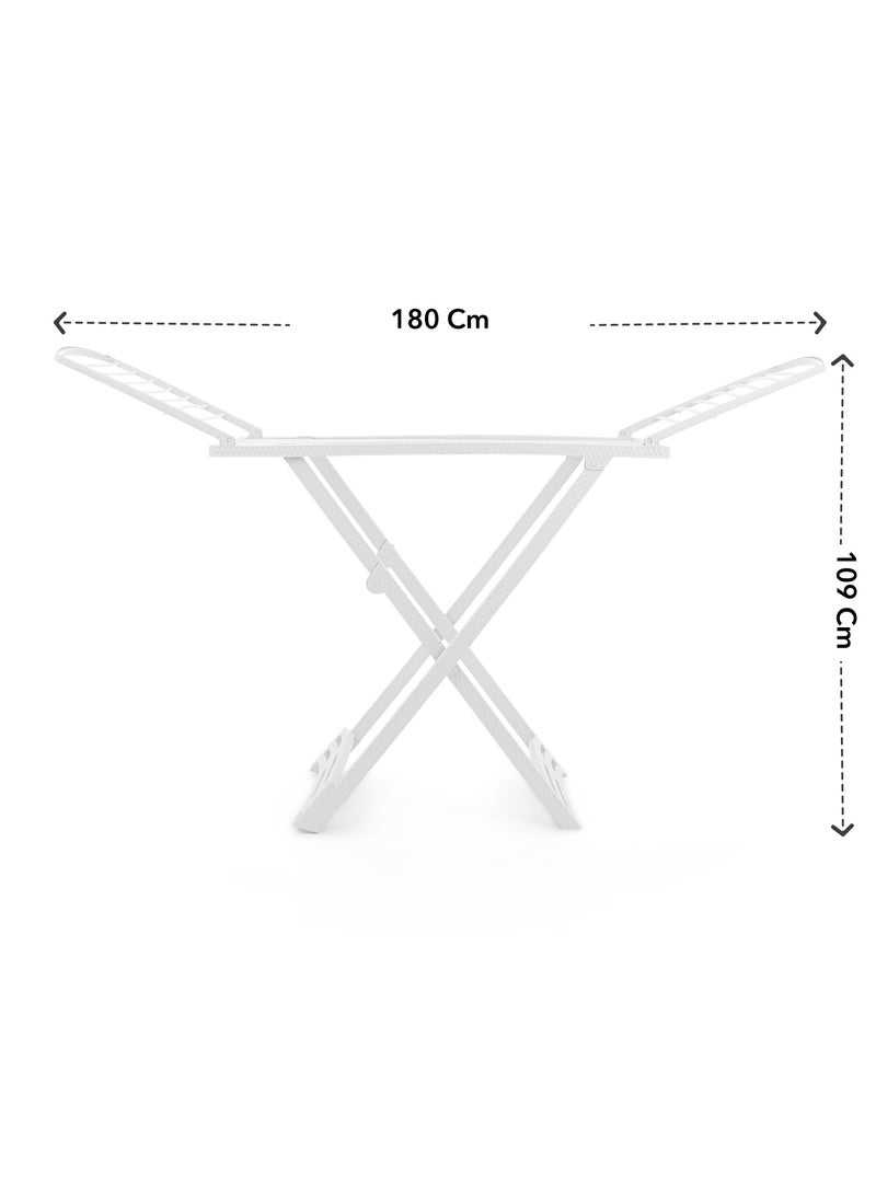 Elhelal Rattan Indoor Clothes Dryer White Helal  - Image 4