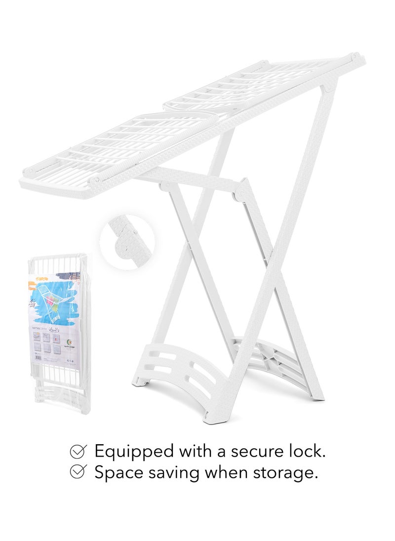 Elhelal Rattan Indoor Clothes Dryer White Helal  - Image 5