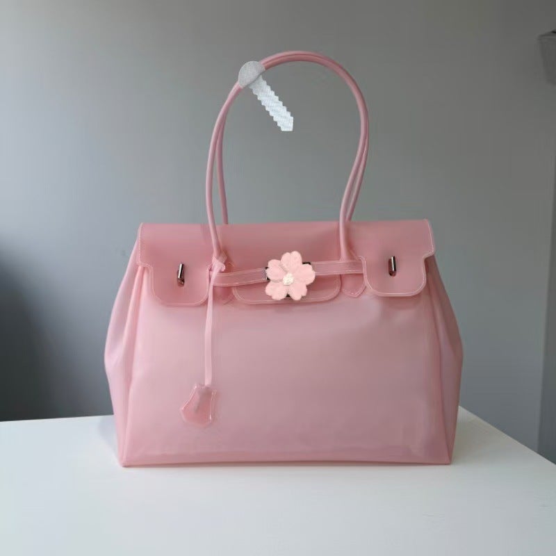 Transparent Jelly Large Tote Bag for Women - Image 3