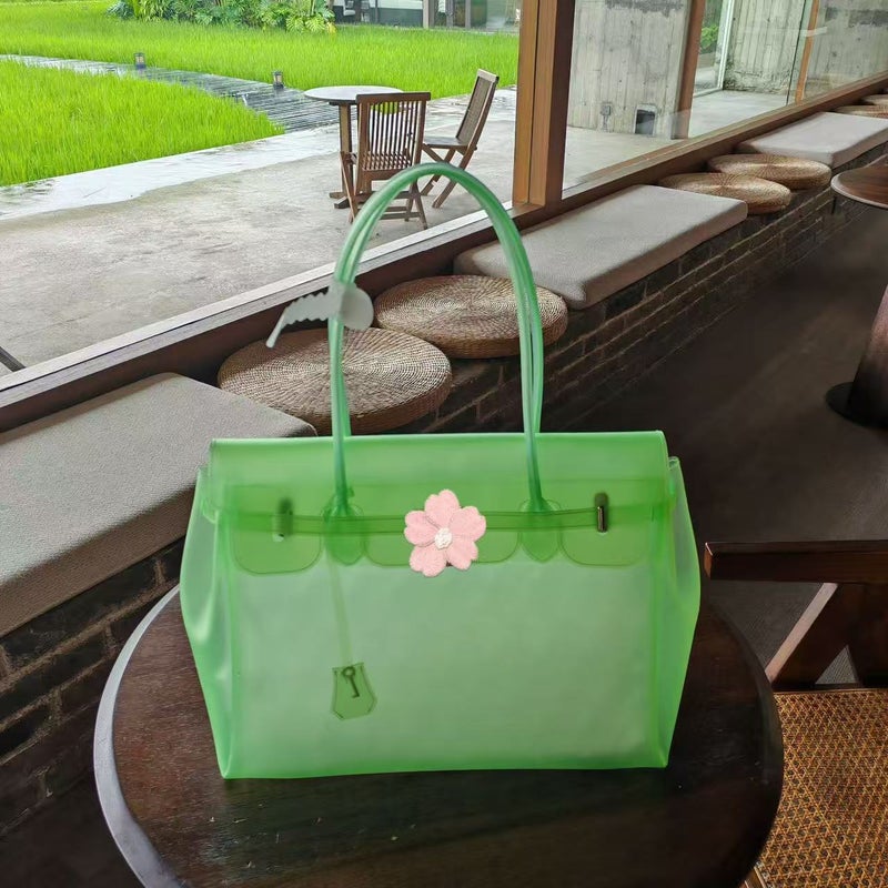 Transparent Jelly Large Tote Bag for Women - Image 1