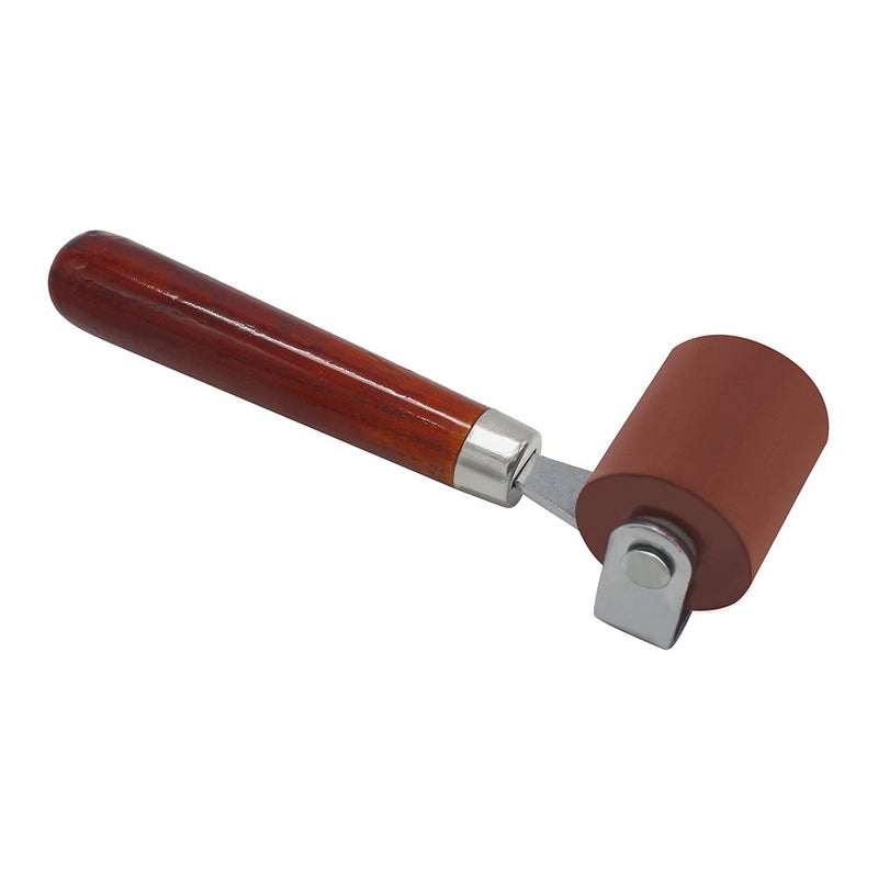 MyLifeUNIT Rubber Brayer, Brayer Ink Roller, Soft Rubber Brayer Roller with Wooden Handle - Image 2