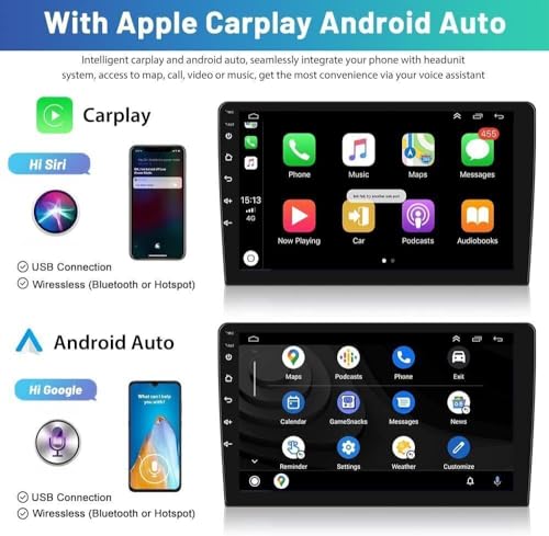 Alikali 7" Android 13 Car Stereo w/Wireless Carplay Android Auto fit for Dodge Charger 2008 2009 2010 Double Din Touch Screen Car Audio Receiver w/WiFi GPS Bluetooth/FM/AM/DSP/AHD Mic - Image 2