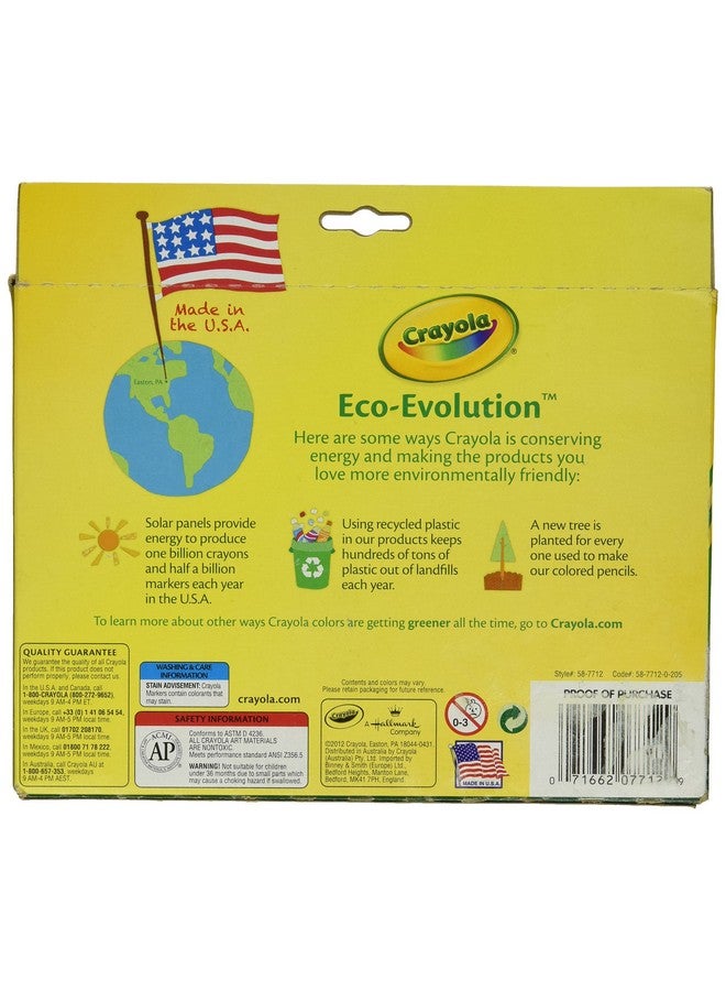 Crayola Markers Conical Tip 12 Set - Image 2