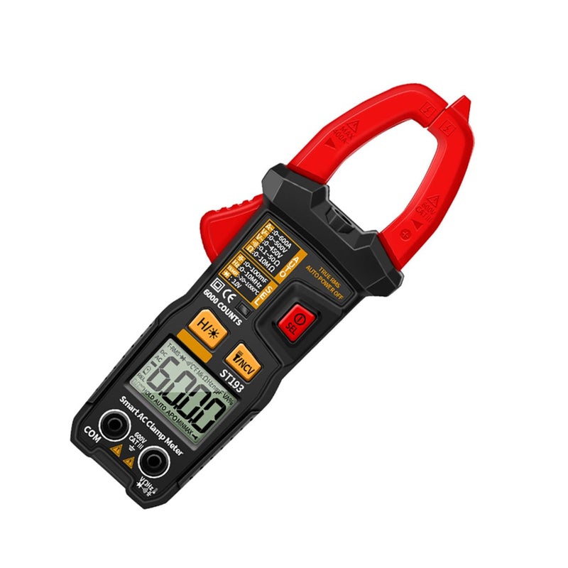 MAGICLULU Smart Auto-ranging Clamp Meter St193 Digital Multimeter for Home Electrical Repair Portable Ac Dc Current Tester with Buzzer and Jaw Clamp, Battery Not Included - Image 1