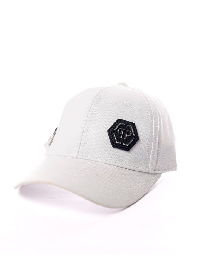 PHILIPP PLEIN Philipp Plein Logo Baseball Cap - White  - Image 1