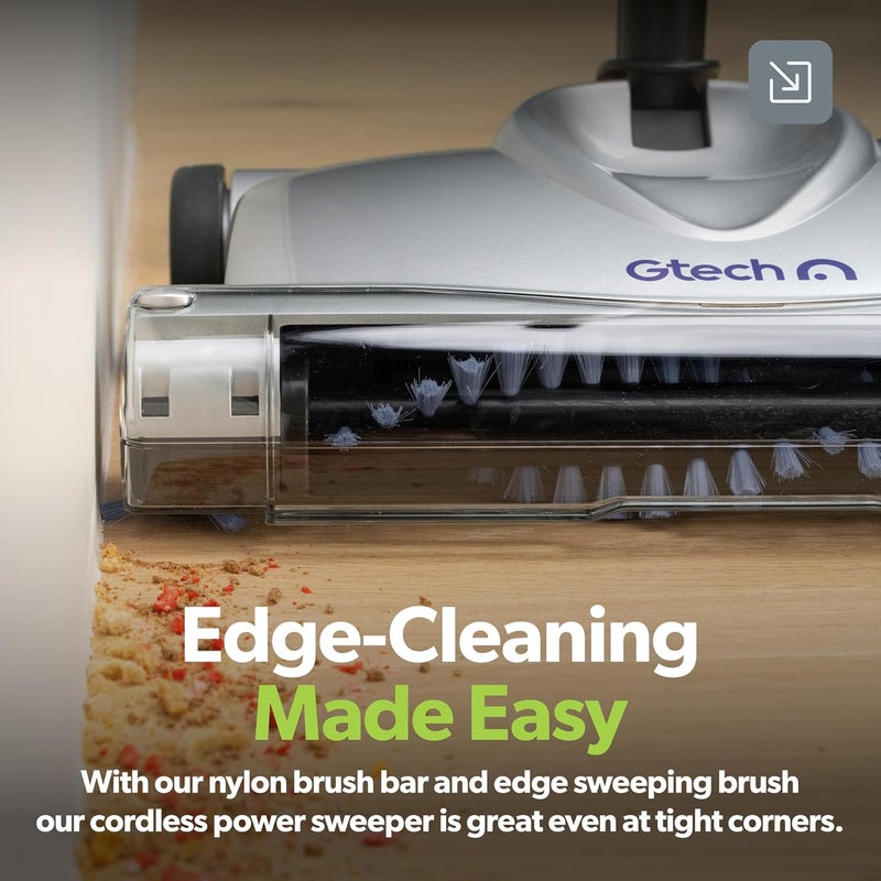 Gtech SW02 Cordless Lithium Carpet and Hardwood Floor Sweeper - Cordless Adjustable Vacuum - Up to 60 Minutes of Runtime - Rechargeable 7.2v Li-ion Battery - Lightweight (3.5 lbs.) - Image 5