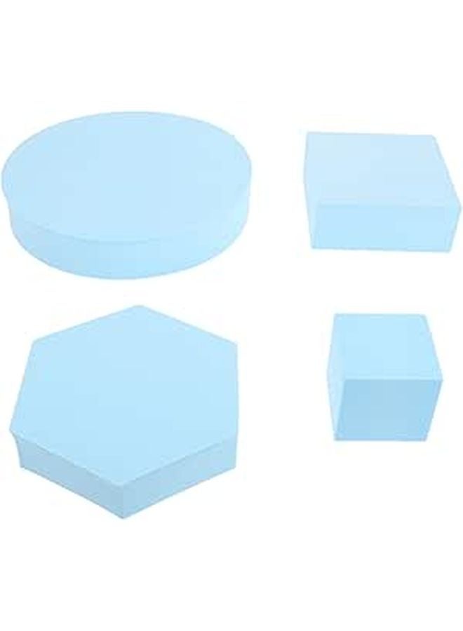 4pcs Lightweight Geometric Cube Photo Props For Jewelry Cosmetic Food Styling Background Display Blocks - Image 1