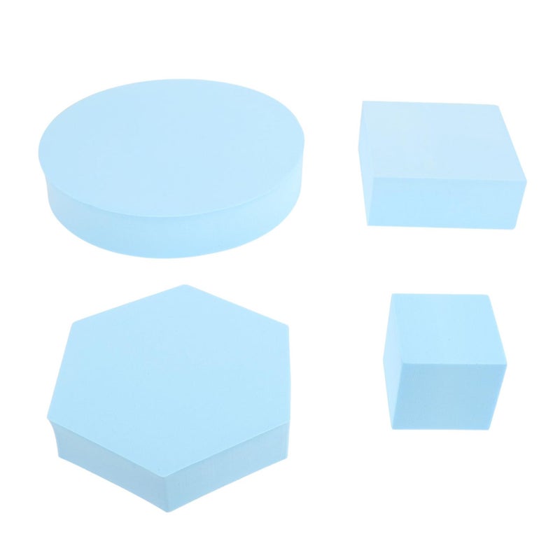 4pcs Lightweight Geometric Cube Photo Props For Jewelry Cosmetic Food Styling Background Display Blocks - Image 2