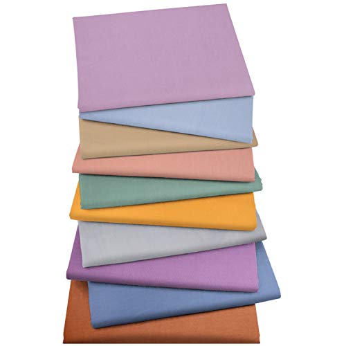 Aubliss 10pcs Fat Quarter Fabric Bundles (100% Cotton - 20‘’ x 20‘’ / 50cm x 50cm) Quilting Cotton Craft Fabric Pre-Cut Squares Sheets for Patchwork Sewing Quilting Crafting - Image 1