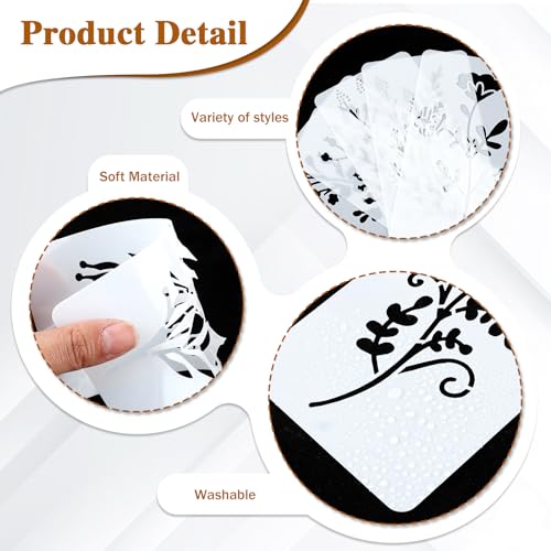 Jeffdad Stencils for Painting on Wood, Reusable Flower Stencils Painting Crafts Templates Drawing Stencil for Painting on Wood, Wall, Furniture(18) - Image 4