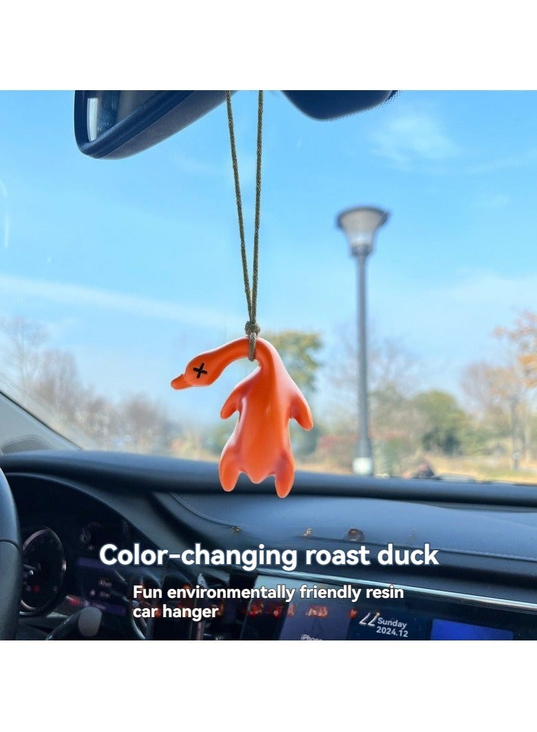 M MIAOYAN Color-Changing Roast Duck Keychain – Creative BBQ-Themed Cute Decorative Pendant - Image 4