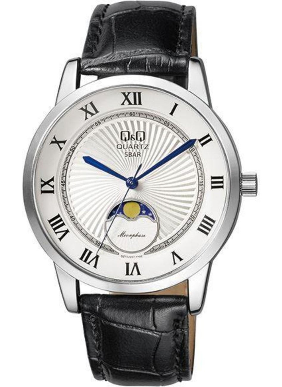 Q&Q Leather Men's Wristwatch PQZ10D 