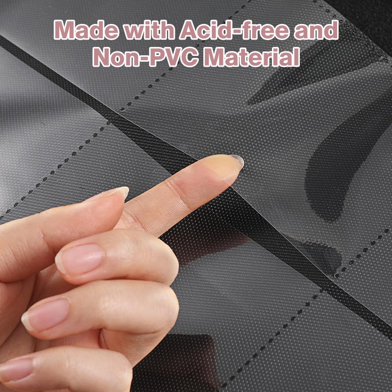 Pemocyny Toploader Binder, Holds 360 Toploaders, 100 Toploaders INCLUDED, 9-Pocket PU Cover Top Loader Binder for 3" x 4" Rigid Toploader, Ringless Double-Sided Toploader Card Binder for TCG, Sport Cards - Image 5