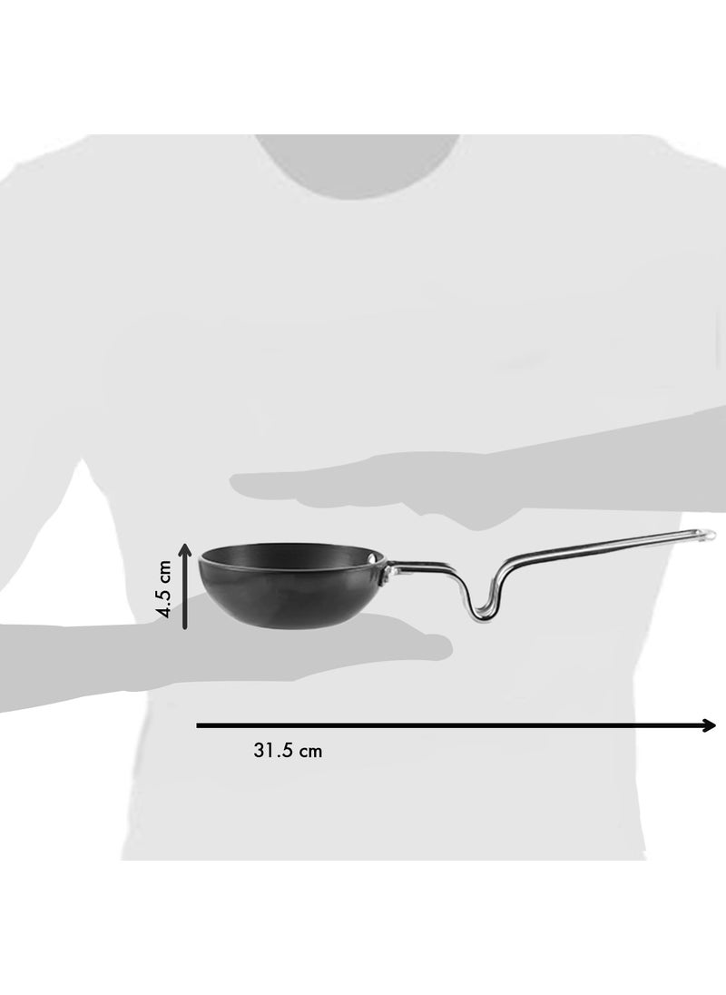 KD ZONE KD ZONE Aluminium Black Large Tadka Pan 325mm  - Image 3