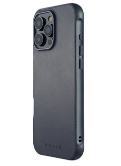 Mujjo Mujjo Full Leather Case for iPhone 16 Pro with MagSafe (Steel Blue)  - Image 1