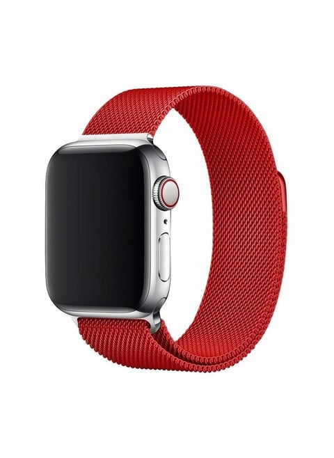 Milanese Loop Stainless Steel Alloy Replacement Watch Strap Band for Apple iWatch Series SE/6/5/4/3/2/1 42-44mm