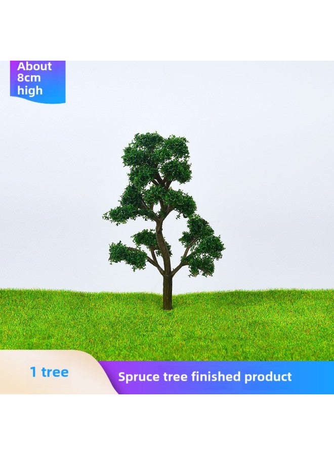 Sand Table Building Model Material Finished Tree Spruce Tree Trunk Manual Diy Landscaping Making Micro Landscape Scene-Color:1 8cm Finished Tree  - Image 1
