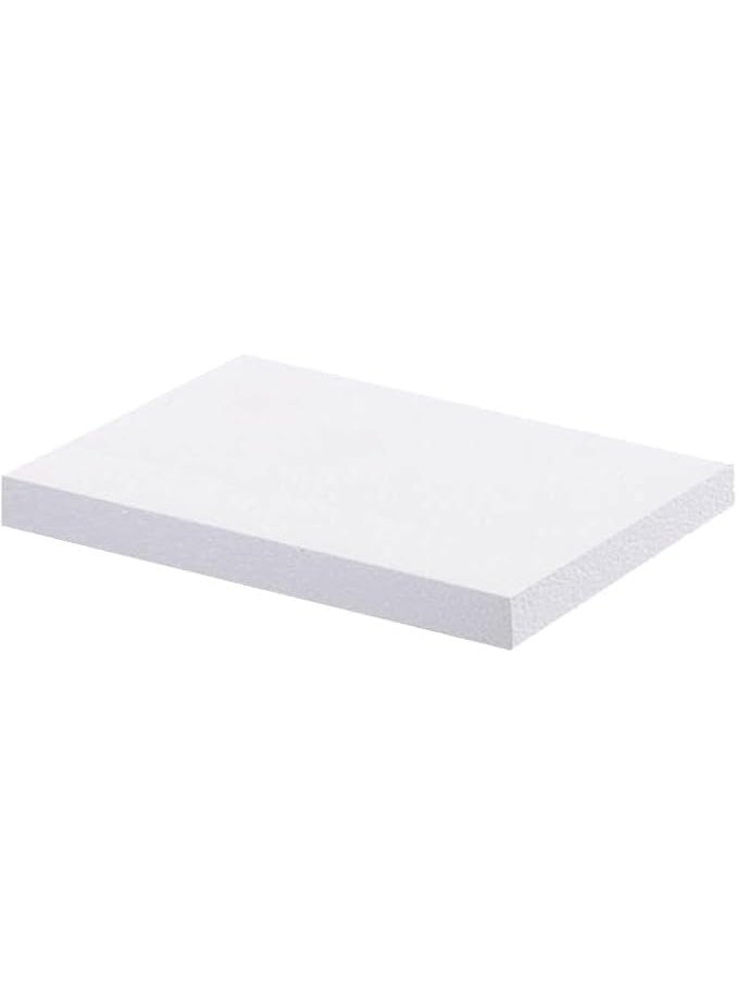CRAFT MAGIC 2-Pack White Styrofoam Blocks 60×30×5 cm | Thick Polystyrene Foam Sheets | Large Rectangle Thermocol Blocks for Crafting, Art Sculpting, Modelling, School DIY Projects, Foam Boards, Floral & Decoration Crafts - Image 1