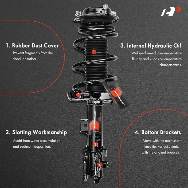 A-Premium Complete Strut & Coil Spring Assembly for Hyundai Veloster - Image 3