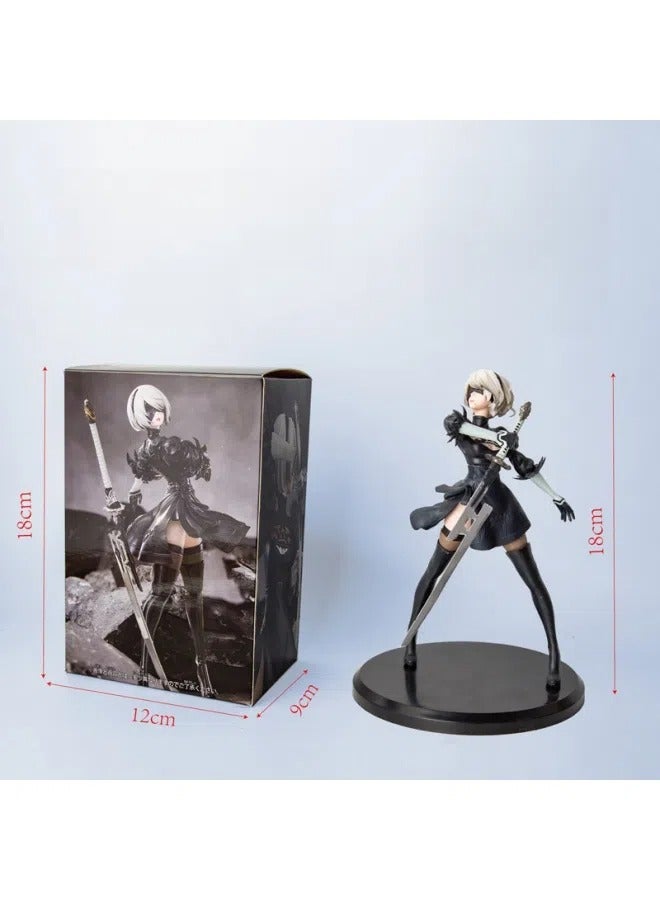 عام نير: أوتوماتا سطح المكتب الديكور 2 ب شخصية نموذج جمع الديكور اللعب هدايا للعائلة والأصدقاء - Image 2