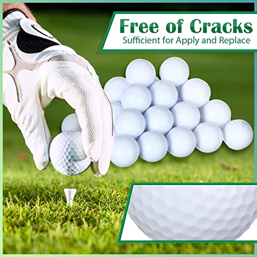 Jerify 50 Pcs Practice Golf Balls Bulk 45g Solid Rubber Golf Training Balls High Bounce Performance for Hit Away Swing Driving Range Indoor Outdoor Training(White) - Image 4