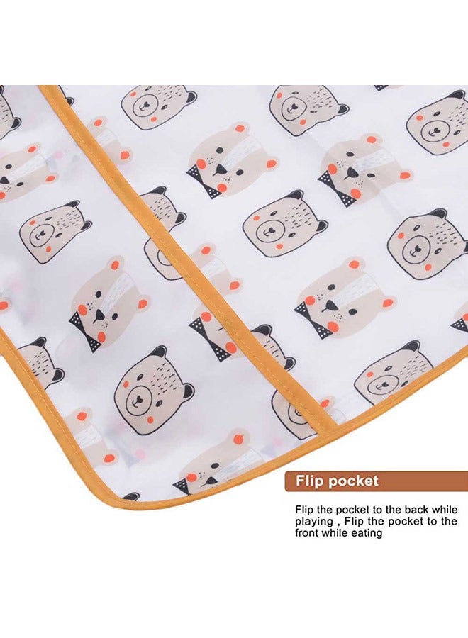 SOWUGI 2Pcs Set Waterproof Stain Resistant Drool Cloths Baby Bib Nursing Feeding Bibs Burp Cloths Bibs Drooling Bibs - Image 3