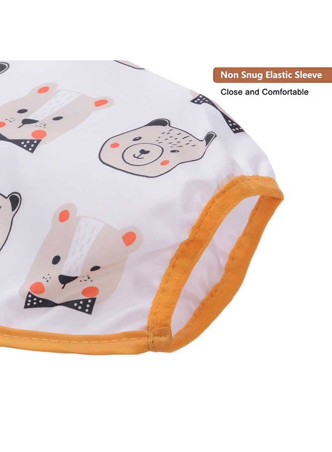 SOWUGI 2Pcs Set Waterproof Stain Resistant Drool Cloths Baby Bib Nursing Feeding Bibs Burp Cloths Bibs Drooling Bibs - Image 4