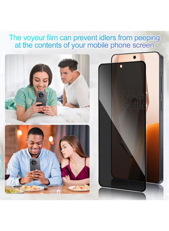 Lokyoo 2 Pack Privacy Screen Protector for OnePlus 13R[Anti-Spy Tempered Glass], Ultra HD, Anti-Scratch, Bubble-Free, Easy Install 9H Protective Glass for OnePlus 13R - Image 2