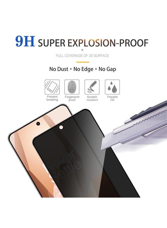 Lokyoo 2 Pack Privacy Screen Protector for OnePlus 13R[Anti-Spy Tempered Glass], Ultra HD, Anti-Scratch, Bubble-Free, Easy Install 9H Protective Glass for OnePlus 13R - Image 4