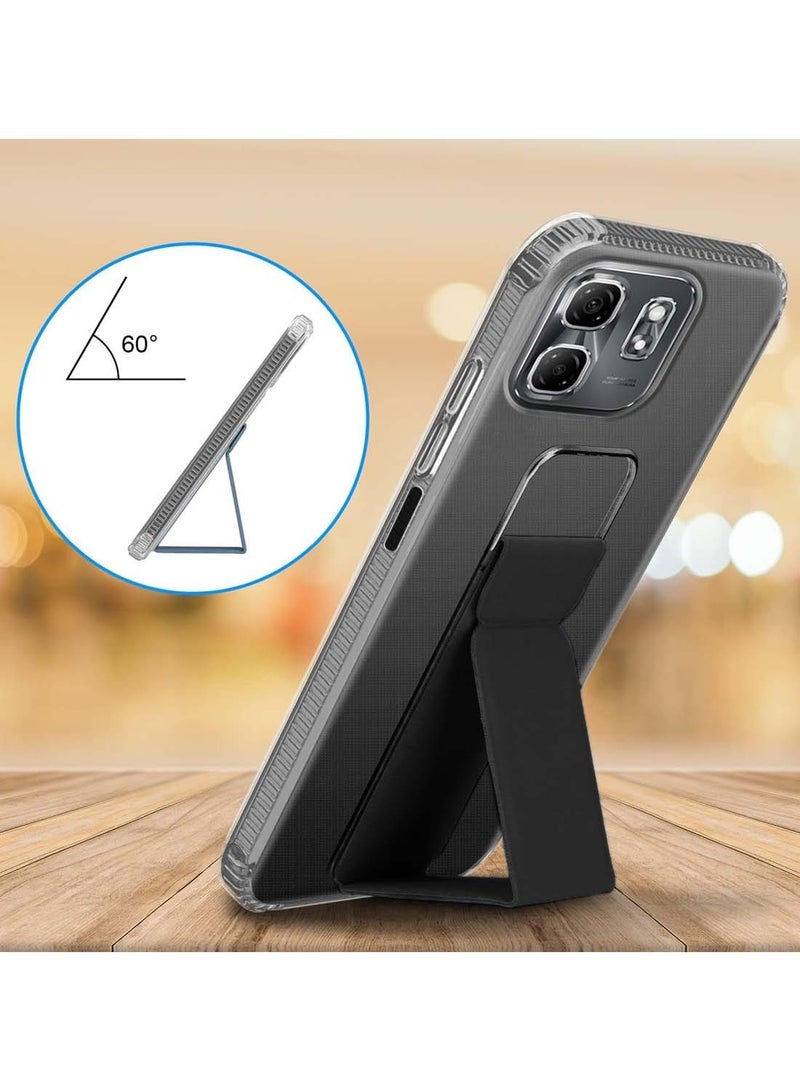 دبليو تيك غطاء وسادة هوت 50i / سمارت 9 4G 2024 TPU هوت 50i / سمارت 9 4G TPU غطاء وسادة هوائية - شفاف / أسود - Image 2