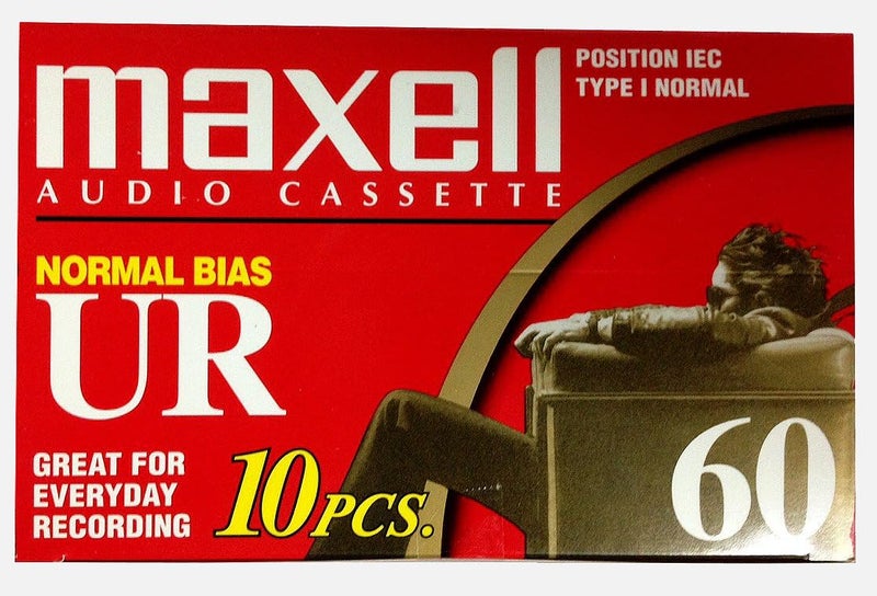 Maxell Audio Cassette  Blank Media Cassette Red 60 Min Pack of 10 - Image 3
