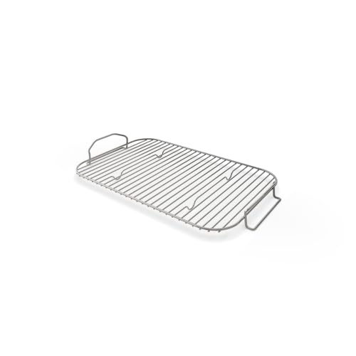 Ninja XSKRSTRKXL Woodfire Roast Smoke Rack Compatible with OG800 and OG900 Series Elevates Food for AllAround Charring and Smoke Absorption Increased Airflow Steel Smoking Rack Silver - Image 1