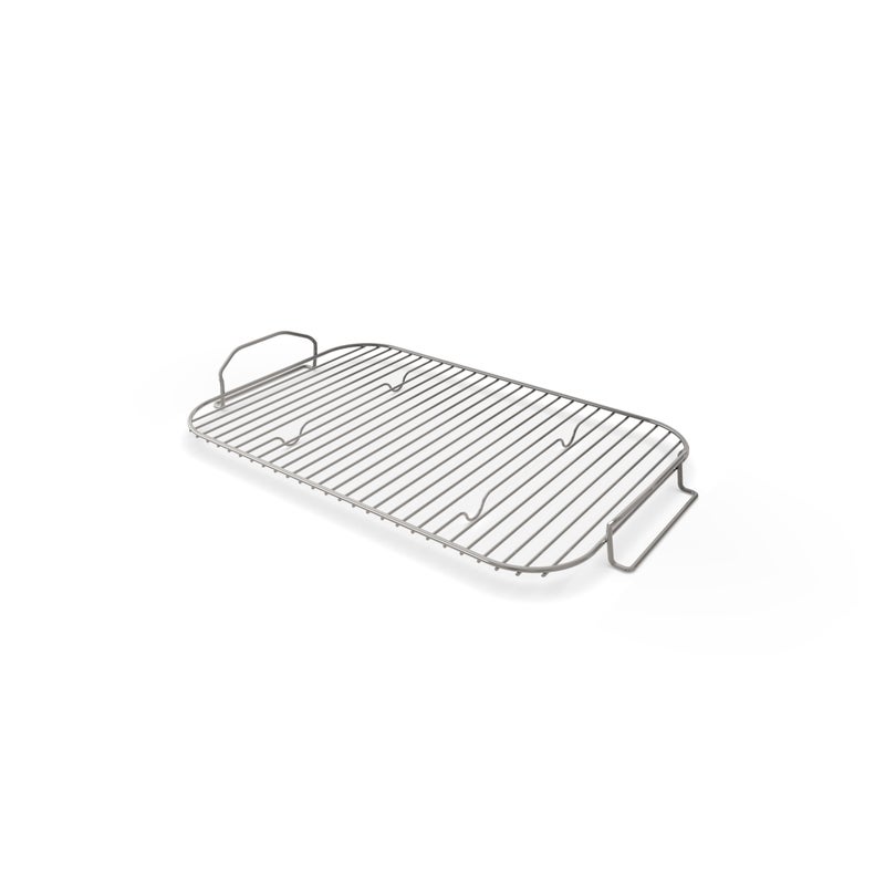 Ninja XSKRSTRKXL Woodfire Roast Smoke Rack Compatible with OG800 and OG900 Series Elevates Food for AllAround Charring and Smoke Absorption Increased Airflow Steel Smoking Rack Silver - Image 2