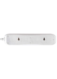 MASTERPLUG Masterplug Four Socket Power Surge Protected Extension Lead, 2 Metres, 25 x 5.5 x 3 cm, White  - Image 4