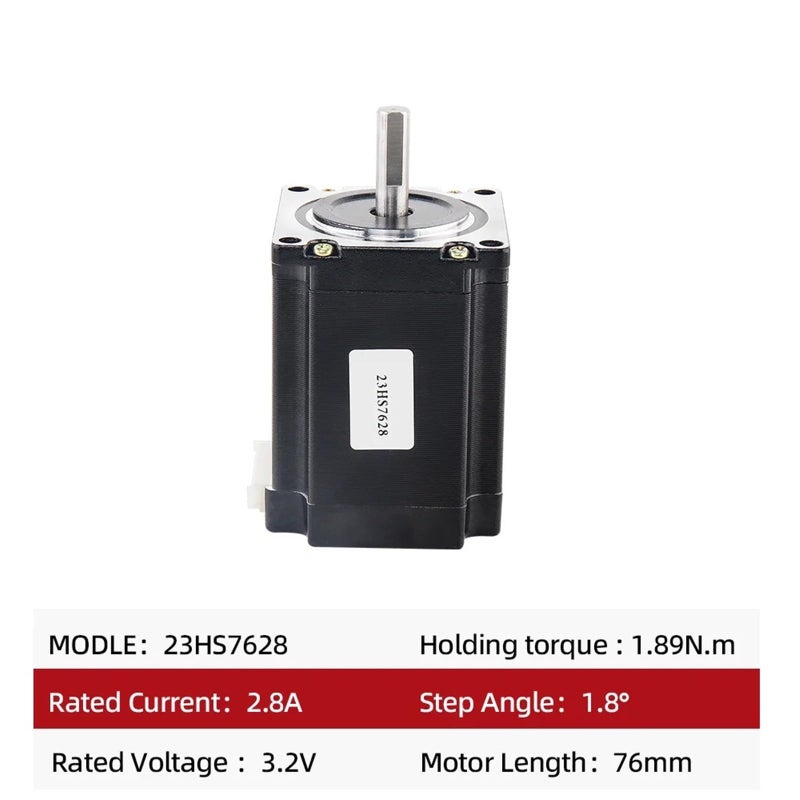 57HS76 Stepper Motor Nema23 57 Motor 4 Lead 2.8A 6.35mm Shaft For CNC Plasma Cutting - Image 4