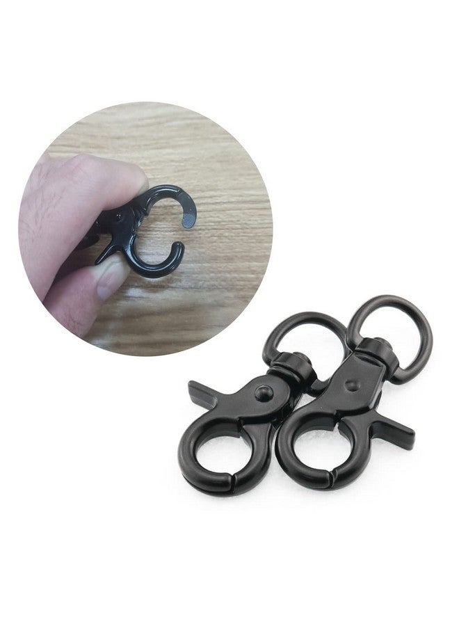 DGHAOP DGHAOP 2pcs Snap Hook Zinc Alloy 60mm Black Key Chain Door Lock Pets Cage Hook Belt Clip for Any Suitable Cage, Dog Traction Rope - Image 5