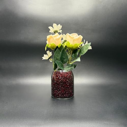 Angzhia 5000 pcs/Pack Wedding Table Scatter Confetti Crystals Acrylic Diamonds 6 mm Rhinestones for Wedding, Bridal Shower, Vase Beads Decorations (6mm, Burgundy) - Image 4