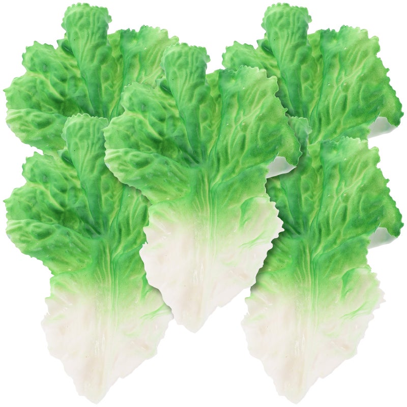 5Pcs Fake Leaves Artificial Vegetables Simulation Lifelike Vegetables - Image 1
