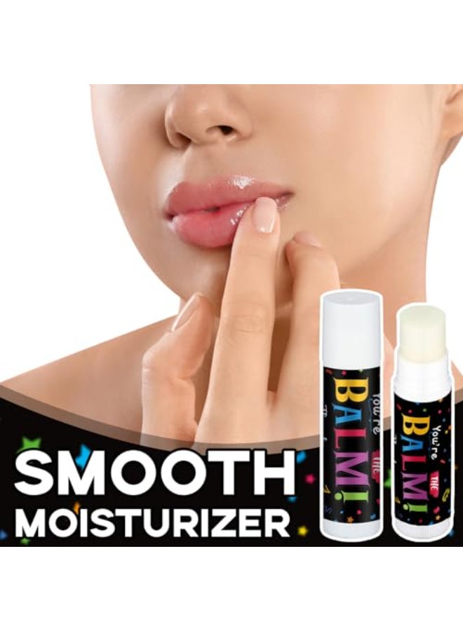 Sacubee 90 Pack Employee Appreciation Gifts Bulk Lip Balm Teacher Employee Staff Team Thank You Gifts Youre the Balm Winter New Year Appreciation Party Favors for Women Men Coworkers Volunteer - Image 3