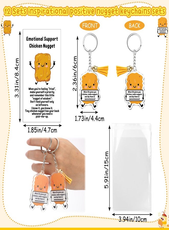 Siifert 12 Set Positive Keychains Gifts Christmas Emotional Support Keychain Appreciation Gift for Coworker Office Team Staff - Image 2